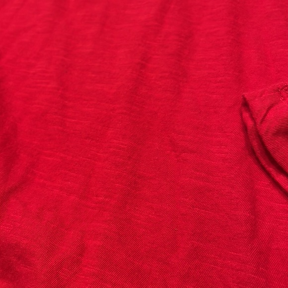 GAP red long sleeve top.  Round neck, cotton fabric. Good condition. Size Large. - Picture 5 of 6